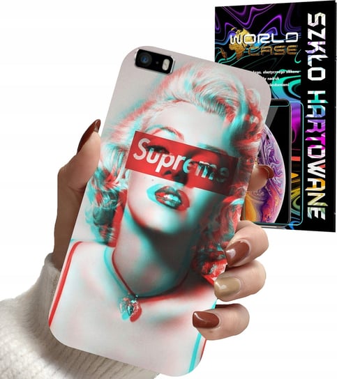 Etui Do Iphone 5 / 5S / 5C - Marilyn Monroe Modne Kobiece Wzory + Szkło Inna marka