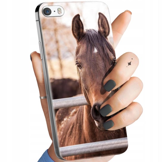 Etui Do Iphone 5 / 5S / Se Wzory Konie Kuce Pegazy Obudowa Pokrowiec Case Apple