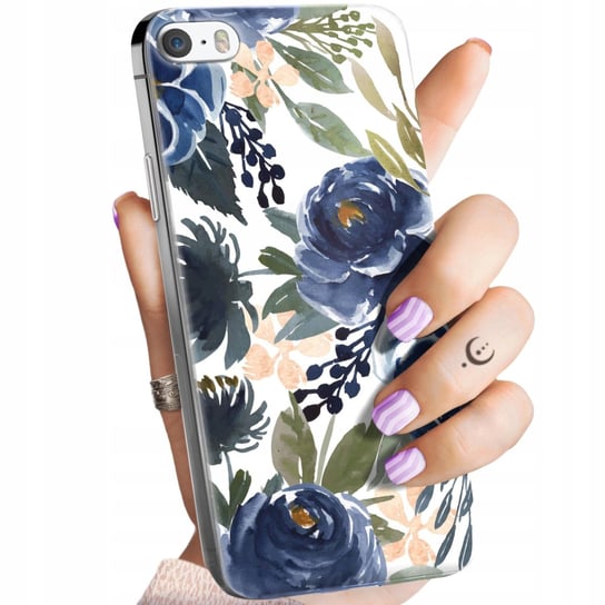 Etui Do Iphone 5 / 5S / Se Wzory Kwiaty Kwieciste Flower Obudowa Pokrowiec Apple