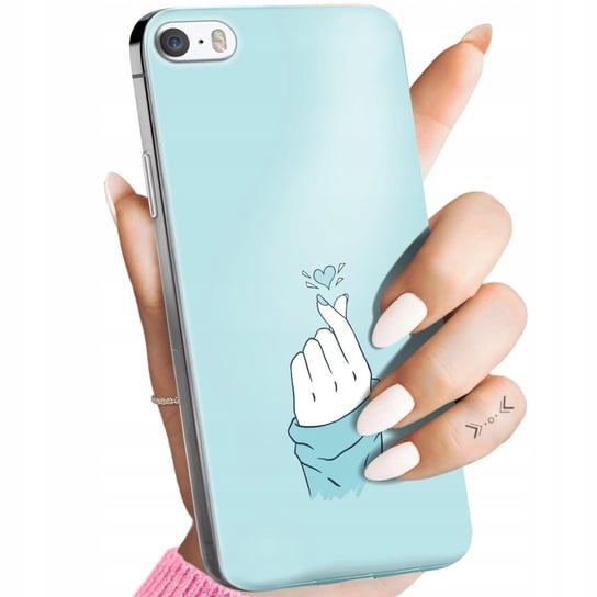 Etui Do Iphone 5 / 5S / Se Wzory Niebieskie Blue Blau Obudowa Pokrowiec Apple