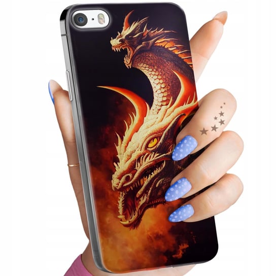 Etui Do Iphone 5 / 5S / Se Wzory Smoki Dragon Taniec Smoków Obudowa Case Apple