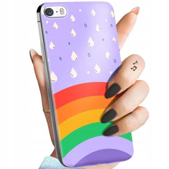 Etui Do Iphone 5 / 5S / Se Wzory Tęcza Rainbow Obudowa Pokrowiec Case Apple