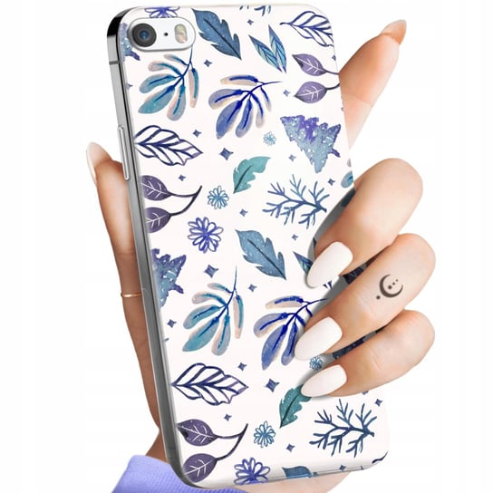 ETUI DO IPHONE 5 / 5S / SE WZORY ZIMA ŚNIEG ŚNIEŻYNKI WINTER OBUDOWA CASE Apple