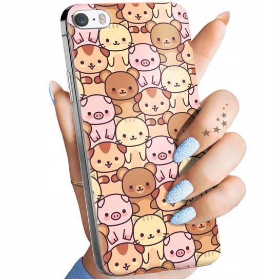 Etui Do Iphone 5 / 5S / Se Wzory Zwierzęta Pieski Kotki Lamy Domowe Dziekie Apple