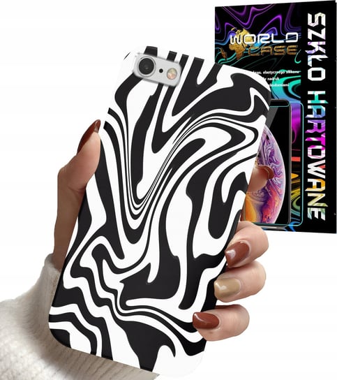 Etui Do Iphone 6 6S - Abstrakcja Zebra Modne Wzory Dla Kobiet +Szkło Inna marka