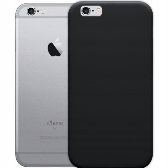 Etui Do Iphone 6 / 6S Gumowe Obudowa Czarne Matowe Silikon Pokrowiec Slim Apple