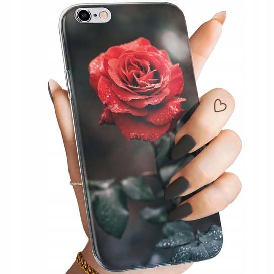 Etui Do Iphone 6 / 6S Wzory Róża Z Różą Rose Obudowa Pokrowiec Case Apple