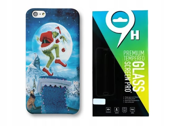 ETUI DO IPHONE 6/6S Z NADRUKIEM GRINCH SWIĘTA WZORY WYBÓR+SZKŁO 2 WERSJA - 1 + SZKŁO Inna marka