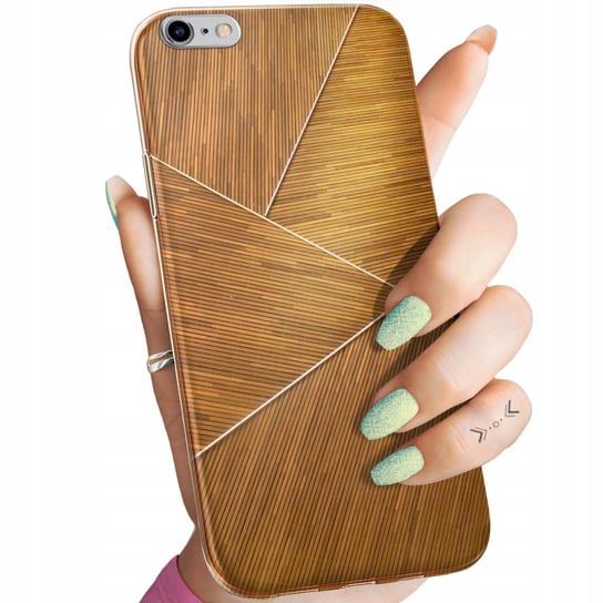 Etui Do Iphone 6 Plus / 6S Plus Wzory Brązowe Drewniane Brown Obudowa Case Apple