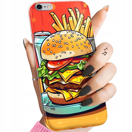 Etui Do Iphone 6 Plus / 6S Plus Wzory Hamburger Burgery Fast-Food Jedzenie Apple