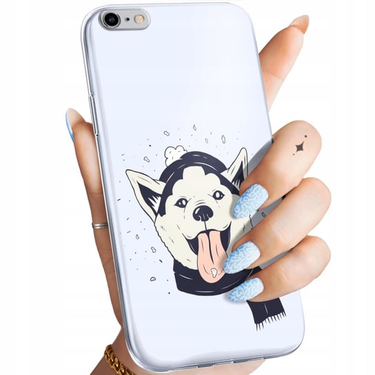 ETUI DO IPHONE 6 PLUS / 6S PLUS WZORY HUSKY PSY PIESKI OBUDOWA POKROWIEC Apple