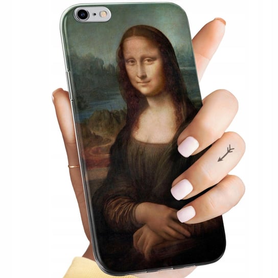 ETUI DO IPHONE 6 PLUS / 6S PLUS WZORY LEONARDO DA VINCI MONA ŁASICZKA CASE Apple