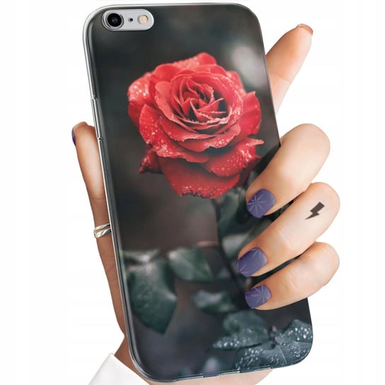 Etui Do Iphone 6 Plus / 6S Plus Wzory Róża Z Różą Rose Obudowa Pokrowiec Apple
