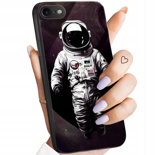 Etui Do Iphone 7 / 8 / Se 2 / Se 3 Wzory Księżyc Astronauta Kosmos +Szkło Hello Case