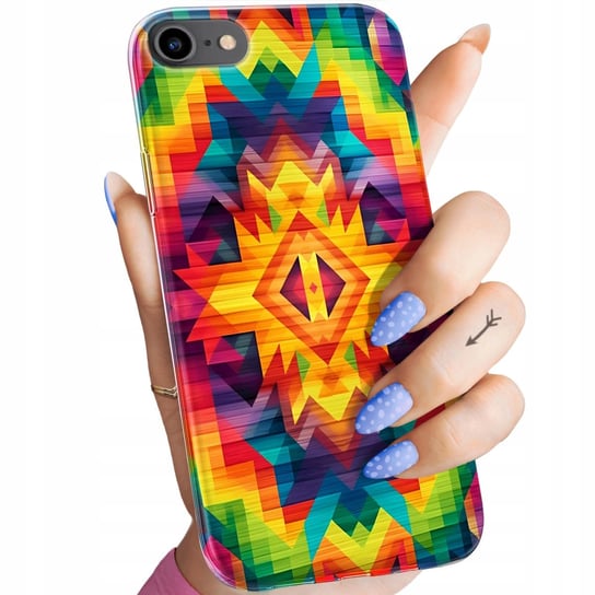 ETUI DO IPHONE 7/8/SE 2020 WZORY AZTECKIE AZTEC AZTECY OBUDOWA POKROWIEC Apple