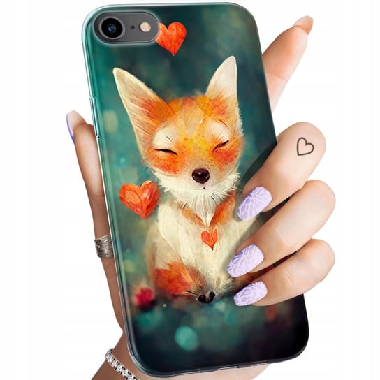 Etui Do Iphone 7/8/Se 2020 Wzory Liski Lisy Fox Obudowa Pokrowiec Case Apple