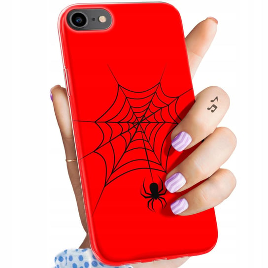 Etui Do Iphone 7/8/Se 2020 Wzory Pająk Spider Pajęczyna Obudowa Pokrowiec Apple