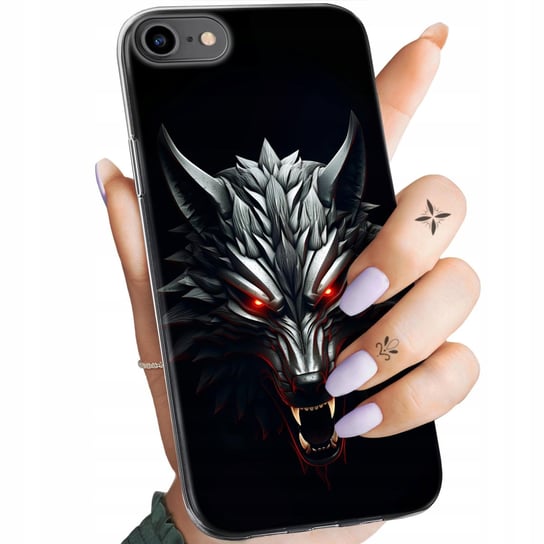 Etui Do Iphone 7/8/Se 2020 Wzory Wiedźmin Witcher Biały Wilk Dziki Gon Apple