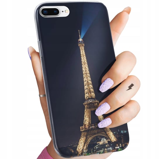 Etui Do Iphone 7 Plus / 8 Plus Wzory Paryż Francja Eiffel Obudowa Pokrowiec Apple