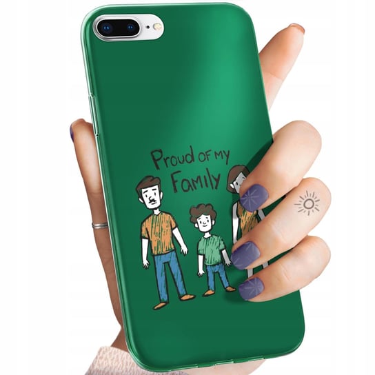 ETUI DO IPHONE 7 PLUS / 8 PLUS WZORY RODZINA FAMILIA DOM OBUDOWA POKROWIEC Apple