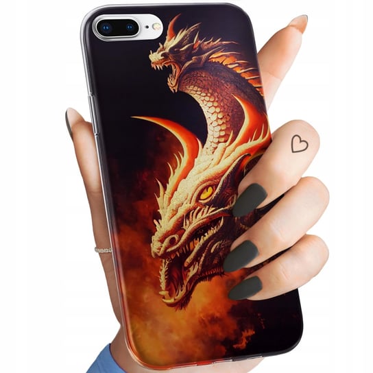 Etui Do Iphone 7 Plus / 8 Plus Wzory Smoki Dragon Taniec Smoków Obudowa Apple