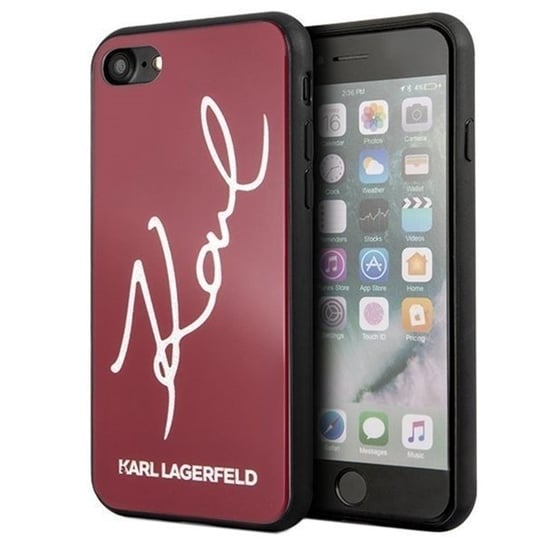 Etui Do Iphone 8 Karl Signature Glitter Hard Case Karl Lagerfeld
