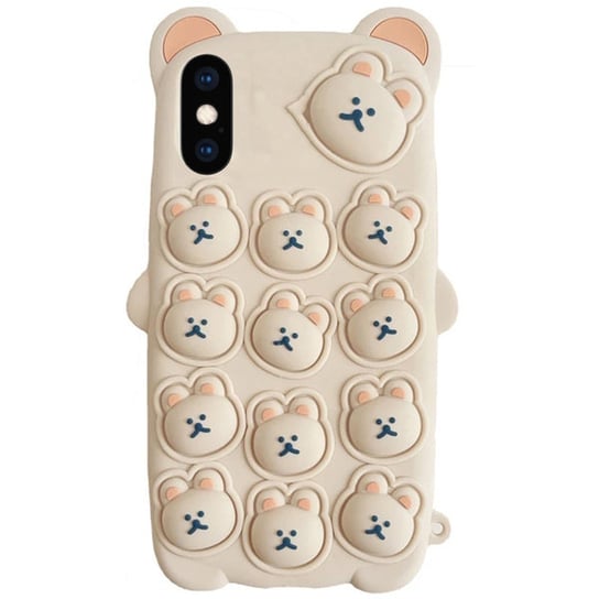 ETUI DO IPHONE X CASE OBUDOWA COVER MIŚ MISIE GEL