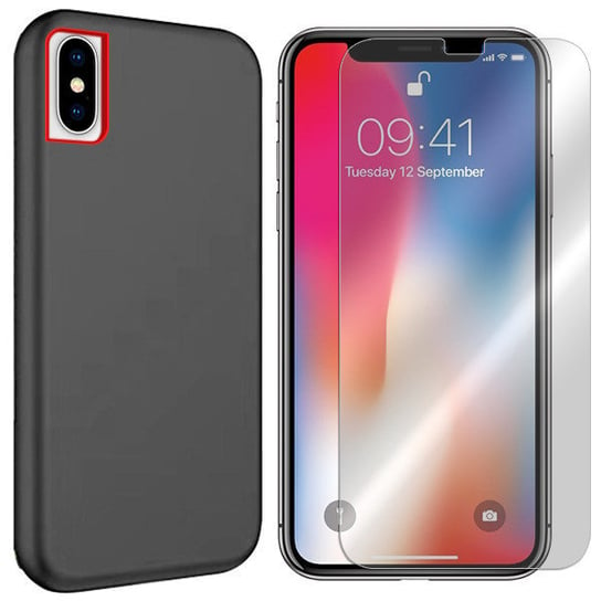Etui Do Iphone X Case Pokrowiec Solid + Szkło 9H VegaCom