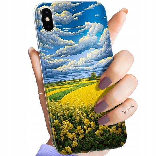 Etui Do Iphone X / Xs Wzory Chmury Niebo Błękit Obudowa Pokrowiec Case Apple