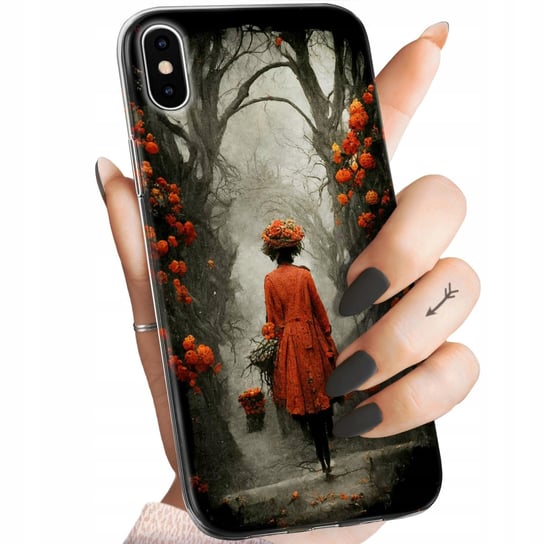Etui Do Iphone X / Xs Wzory Jesień Liście Autumn Obudowa Pokrowiec Case Apple