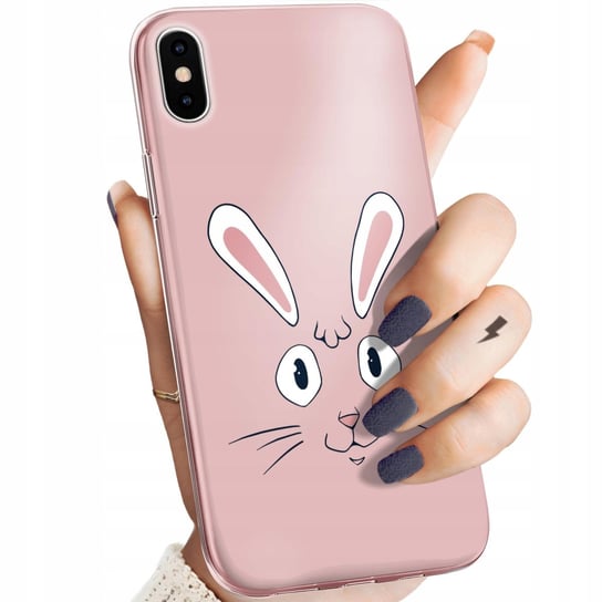 Etui Do Iphone X / Xs Wzory Królik Zając Bunny Obudowa Pokrowiec Case Apple