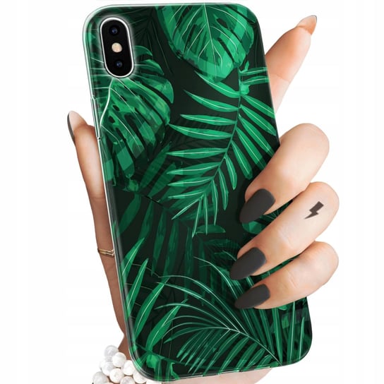 Etui Do Iphone X / Xs Wzory Liście Liściaste Natura Obudowa Pokrowiec Case Apple