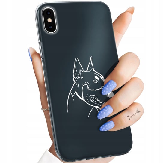 Etui Do Iphone X / Xs Wzory Męskie Facet Wąsy Obudowa Pokrowiec Case Apple