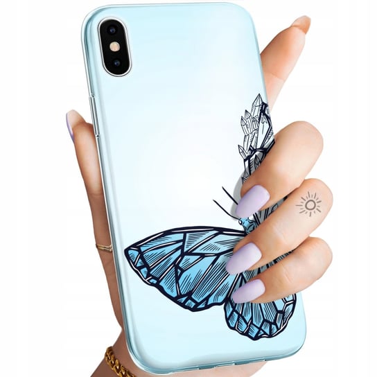 Etui Do Iphone X / Xs Wzory Motyle Butterfly Barwne Obudowa Pokrowiec Case Apple