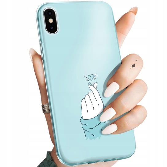 Etui Do Iphone X / Xs Wzory Niebieskie Blue Blau Obudowa Pokrowiec Case Apple