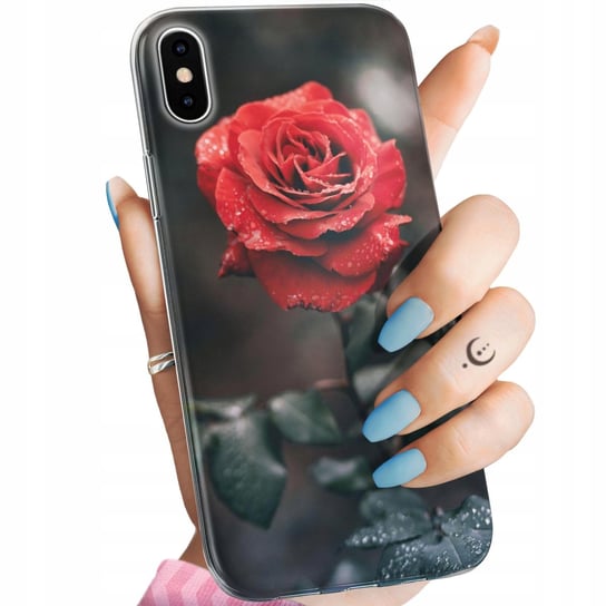 Etui Do Iphone X / Xs Wzory Róża Z Różą Rose Obudowa Pokrowiec Case Apple