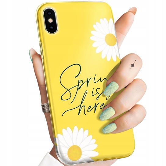 Etui Do Iphone X / Xs Wzory Wiosna Wiosenne Spring Obudowa Pokrowiec Case Apple