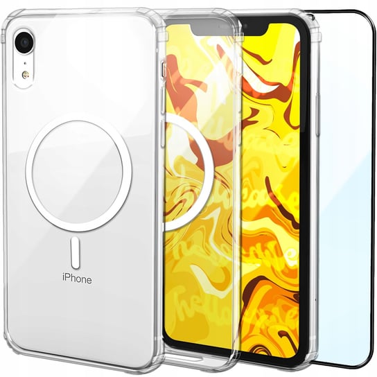 Etui Do Iphone Xr | Pancerne Clear Case | Obudowa +Szkło Hartowane Hello Case