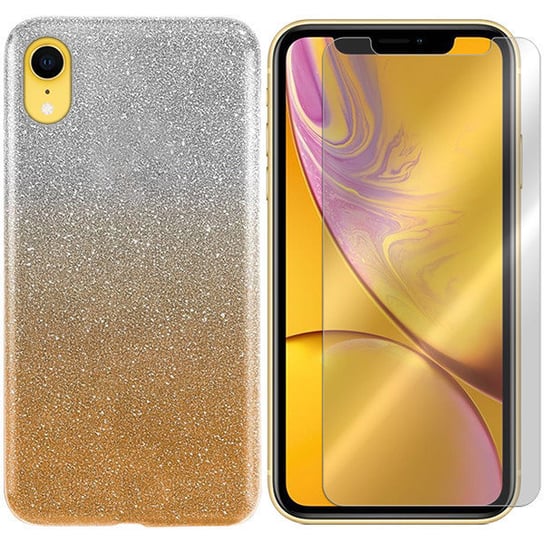 ETUI DO IPHONE XR POKROWIEC CASE BLING + SZKŁO 9H VegaCom