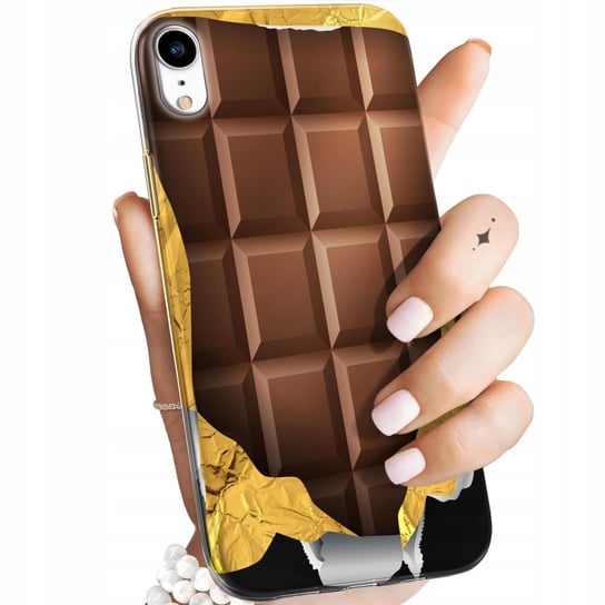 ETUI DO IPHONE XR WZORY CZEKOLADA CHOCO SŁODYCZE OBUDOWA POKROWIEC CASE Apple