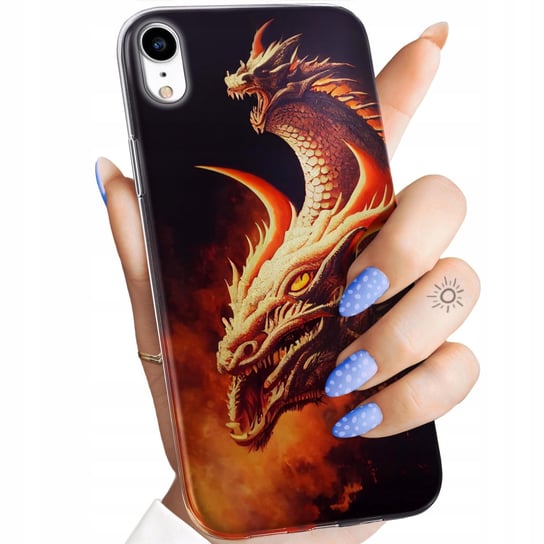 Etui Do Iphone Xr Wzory Smoki Dragon Taniec Smoków Obudowa Pokrowiec Case Apple