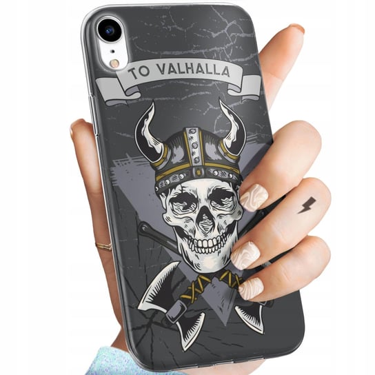 ETUI DO IPHONE XR WZORY WIKINGOWIE VIKING RUNY ODYN OBUDOWA POKROWIEC CASE Apple