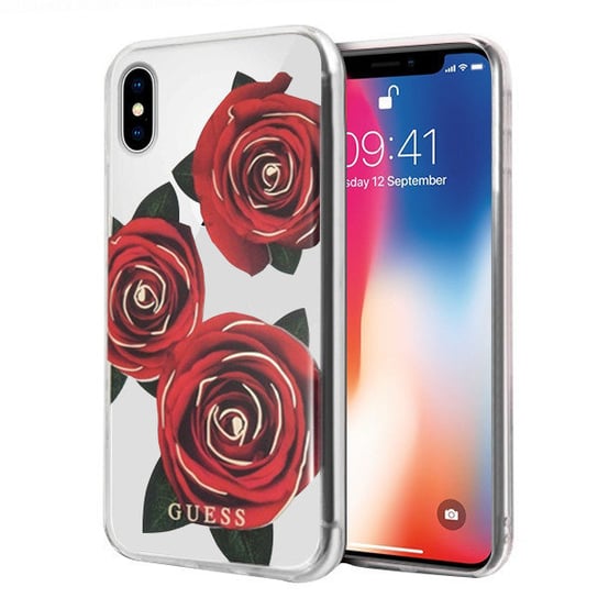 Etui Do Iphone Xs Guess Flower Desire Red Rose GUESS
