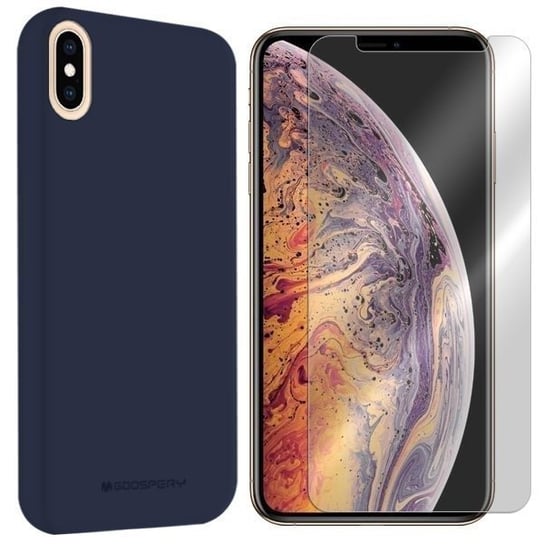 ETUI DO IPHONE XS MAX CASE MERCURY SOFT + SZKŁO 9H Mercury