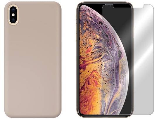 ETUI DO IPHONE XS MAX POKROWIEC OBUDOWA + SZKŁO 9H VegaCom