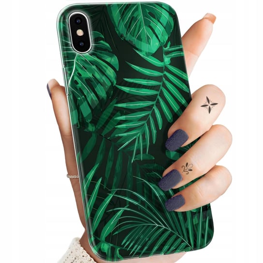 Etui Do Iphone Xs Max Wzory Liście Liściaste Natura Obudowa Pokrowiec Case Apple