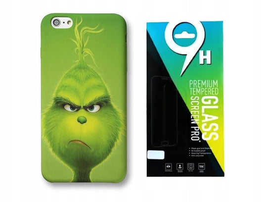 ETUI DO IPHONE XS MAX Z NADRUKIEM GRINCH SWIĘTA WZORY WYBÓR+SZKŁO 2 WERSJA - 1 + SZKŁO Inna marka