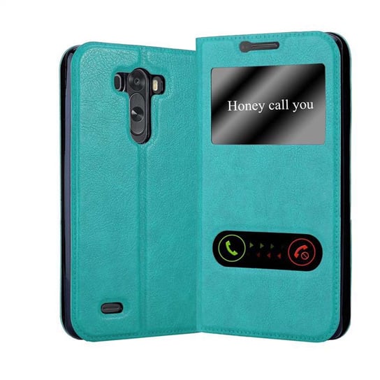 Etui Do LG G3 w MIĘTOWY TURKUS Pokrowiec Obudowa Case Cover Portfel Ochronny Cadorabo Cadorabo