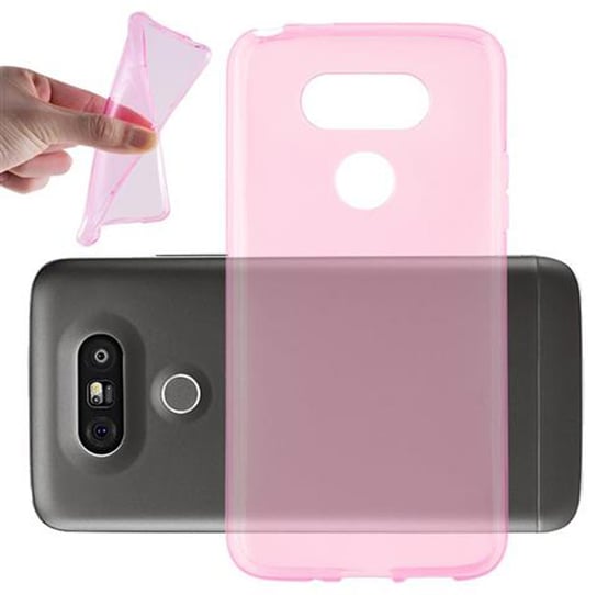 Etui Do LG G5 Pokrowiec w PRZEZROCZYSTY RÓŻOWY Obudowa Ochronny TPU Silikon Case Cover Cadorabo Cadorabo