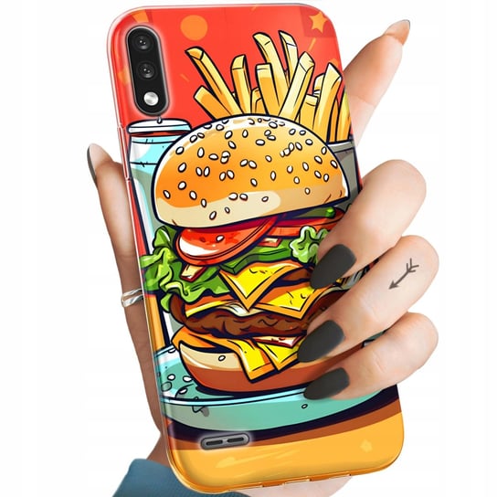 Etui Do Lg K22 Wzory Hamburger Burgery Fast-Food Jedzenie Obudowa Pokrowiec LG